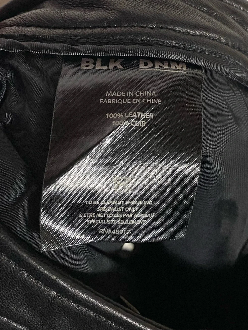BLK DNM Leather Shorts